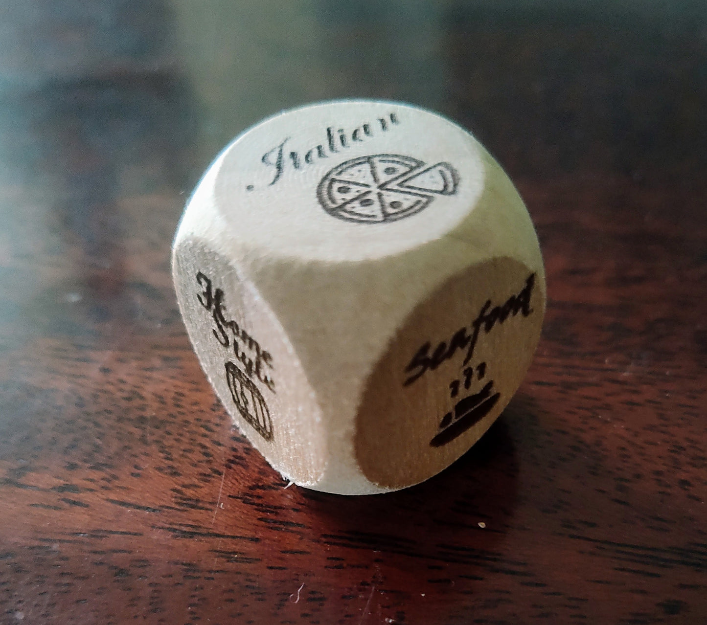 Personalized Dice or Dinner Decision Dice